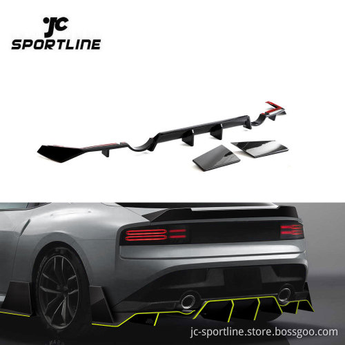 High Quality 400Z Carbon Fiber Rear Lip Diffuser for Nissan Z Coupe 2023